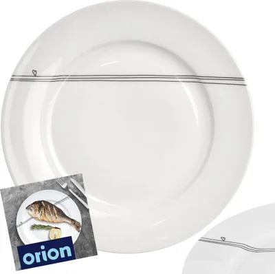 Image de Orion Assiette plate Assiette plate en porcelaine blanche CŒURS 27 cm