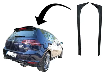 Imagen del producto de Spoiler trasero para maletero, diseño GTI, color brillante, compatible con VW Golf 7 y 7.5 (modelos del 2012 al 2020).