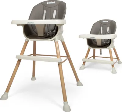 Produktbild von Baninni 4-in-1 Hochstuhl - Mitwachsender Stuhl Inigo Grau
