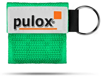 Produktbild von Pulox "RESPI-Key" Schlüsselanhänger Beatmungsmaske Grün
