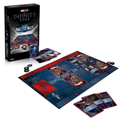 Zdjęcie produktu dla Mata bitewna - Marvel z kwartetem do gry karcianej Top Trumps