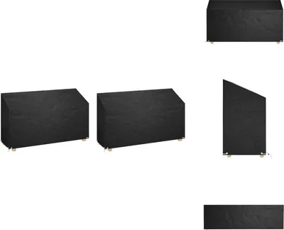 Produktbild von vidaXL Abdeckungen für Gartenbänke 2 Stk. 12 Ösen 210x70x70/88 cm - Gartenmöbel-Schutzhüllen