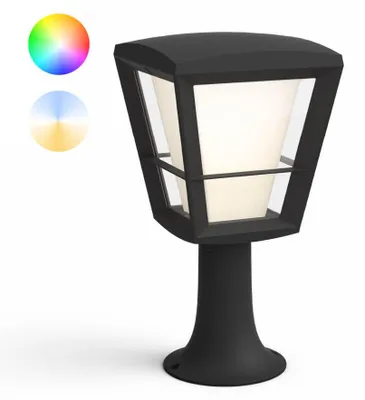 Productafbeelding van Sokkel Buitenlamp Hue Econic zwart vierkant