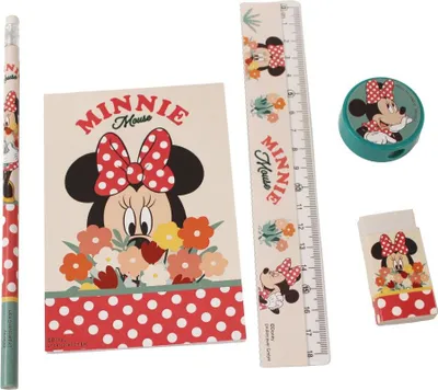 Obrázek produktu pro Minnie Mouse psací sada 5 dílů květinová škola Disney dívky