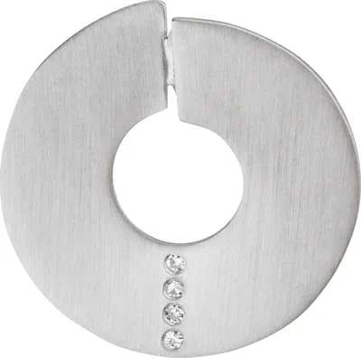 Produktbild von Anhänger rund 925 Silber matt 4 Diamanten Brillanten