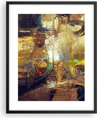 Produktbild von Gerahmtes Poster - Schwarzer Rahmen - Abstraktion modern - 40x50 cm - Wand Bild - Wanddeko - Wandbilder - Kunstposter - Wandposter - Bilderrahmen - Bilder - Kunstdruck - Wandbild - P2BPA40x50-3483