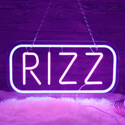 Produktbild von RIZZ Leuchtreklame LED Neonlicht USB Nachtlicht für Wand Zimmer Spielzimmer Bar Party Dekoration