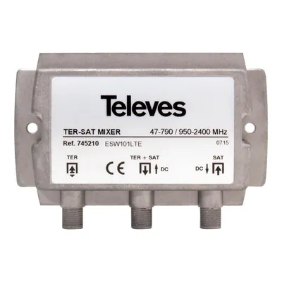 Zdjęcie produktu dla TELEVES Einschleusweiche 2xSat/terr. für Single-LNB Gussgehäuse ESW101LTE