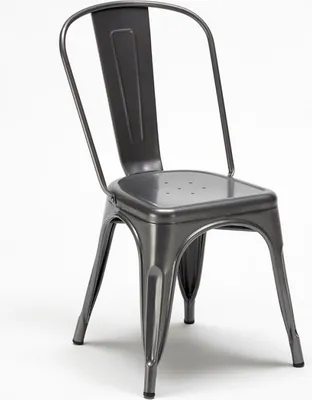 Produktbild von industrielle stühle aus metall- und stahl für küche und bar steel one - Grau