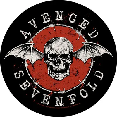 Produktbild von Avenged Sevenfold - Totenkopf - Patch RO6730 (Einheitsgröße) (Schwarz/Rot/Weiß)