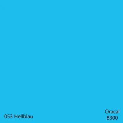 Produktbild von DIN A4 Oracal 8300 Transparent Cal – 32 Farben, Plotterfolie für Glas & Fenster, DIY Folie 1 Stk. 053Hellblau