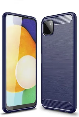 Produktbild von König Design Hülle kompatibel mit Samsung Galaxy A22 5G Kunststoff Soft Handyhülle - Handy Case Blau