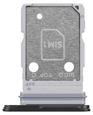 Image de Clappio, support de carte SIM double nano de rechange pour Samsung Galaxy S25 Edge, noir
