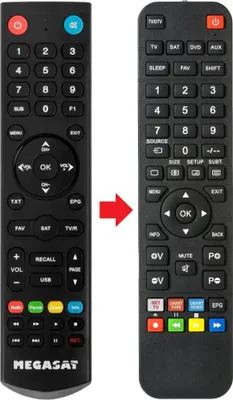 Produktbild von Fernbedienung geeignet für MEGASAT HD935-TWIN-V3