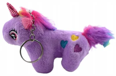 Produktbild von Einhorn Plüsch Schlüsselanhänger Süßer Anhänger für Rucksack Tasche Geschenk Bunt