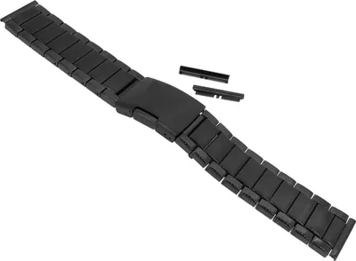 Produktbild von Minott ► Edelstahlband schwarz 22mm mit Wechselanstoß 24mm ► 33156B