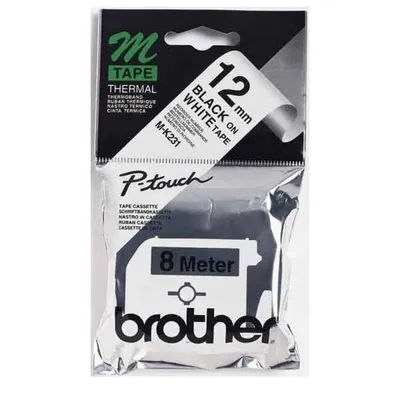 Obrázok produktu pre Mk231Bz Brother Ptouch 12Mm Weiss-Schw