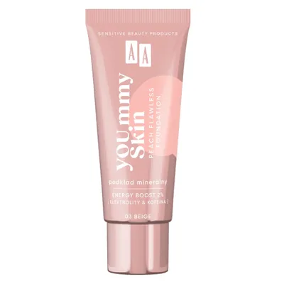Zdjęcie produktu dla AA YOU.mmy Skin Peach Flawless Podkład mineralny 03 Beige, 30ml