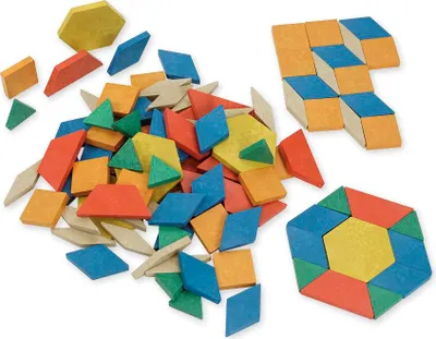 Produktbild von TimeTEX Geometrische Flächen aus RE-Wood, 250 Stück