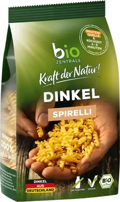 Produktbild von Zentrale Dinkel Spirelli Teigwaren aus Dinkelmehl 250g 15er Pack