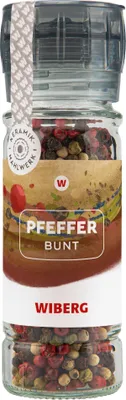 Produktbild von Wiberg Gewürzmühle Pfeffer bunt ganz aromatische Mischung 43g