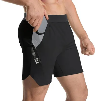 Immagine prodotto di Pantaloncini sportivi da uomo neri per la corsa con due tasche M