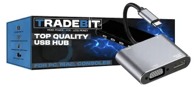 Obrázok produktu pre rozbočovač 4 v 1 Type-C na 4K HDMI / VGA / USB 3.0 / PD 87W adaptér pre notebook MacBook/Windows