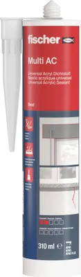 Produktbild von FISCHER Acryldichtstoff Multi AC Weiß 310 ml
