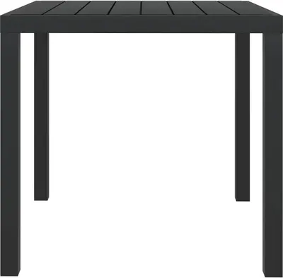 Produktbild von vidaXL Zahradní stůl černý 80x80x74 cm hliník a WPC