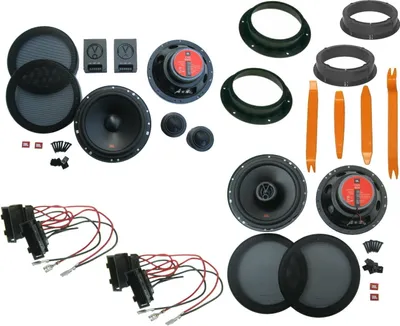 Produktbild von JBL Lautsprecher Set für VW Golf 5 1Km Bj 03-12 Tür vorne hinten Bügel 510 Watt
