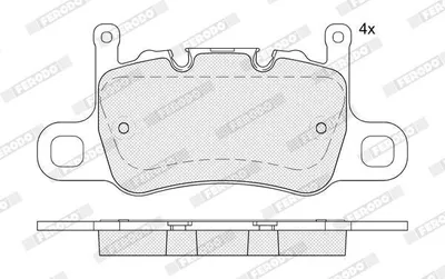 Produktbild von FERODO Bremsbeläge Satz Hinten für PORSCHE 911 (991) FDB5366