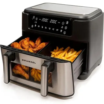 Image de Grunkel 8426156019024, Friteuse à air chaud, 10 l, 60 °C, 200 °C, 60 min, Double