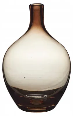 Produktbild von Dekorative Glasvase Braun 20 cm für Blumen