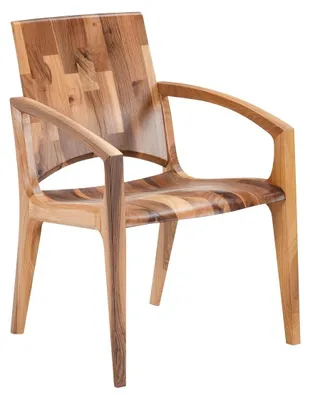 Obrázek produktu pro Moderní a elegantní hnědá dřevěná židle do jídelny a kanceláře