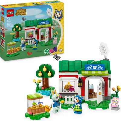 Produktbild von LEGO Animal Crossing Die Schneiderei der Schneiderschwestern, Bauset für kreative Rollenspiele, Geschenk für Mädchen, Jungen und Fans des Videospiels ab 6 Jahren, Abenteuer Spielset 77055