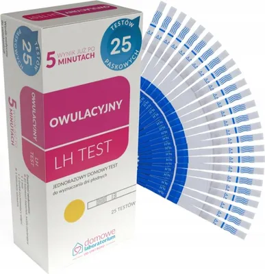Produktbild von LH-Ovulationsteststreifen für zu Hause, 25 Tests