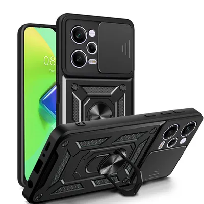 Produktbild von Outdoor Hülle Xiaomi Redmi Note 12 Pro / Poco X5 Pro 5G Handyhülle Kameraschutz Schwarz