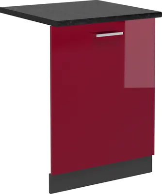 Image de Façade de lave-vaisselle Vicco R-Line Rouge brillant 60cm , PT Anthracite, Model 54946