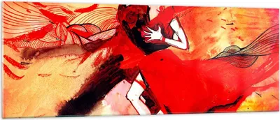 Produktbild von Bilder auf glas - tanzen sie - 140x50cm - Glasbilder - Wandbilder - Bilder - Kunstdruck - zum Aufhängen bereit - Wanddekoration aus Glas - Glas Bilder - Wandbild auf Glas - Einteilig - GAB140x50-3731