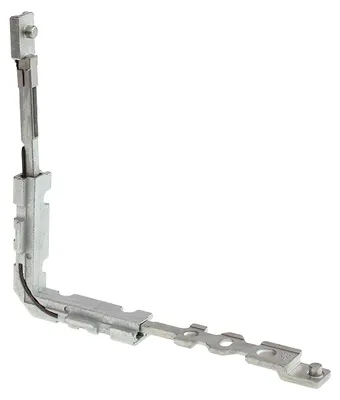 Eckumlenkung für Fenstergetriebe, silber, 1 Stück