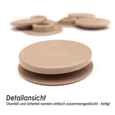 Produktbild von Fußmatten Befestigung Mercedes (beige) 4-teilig Clips Halter Autoteppich Ösen Set