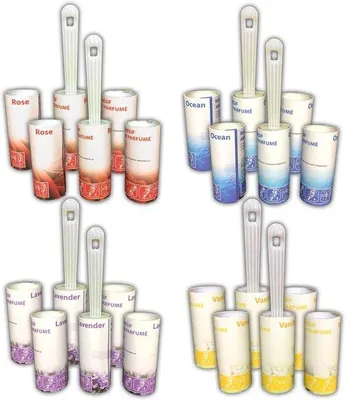 Productafbeelding van HAC24 Set van 8 kledingrollers incl. 16 reserverollen pluisroller dierenhaar verwijderaar