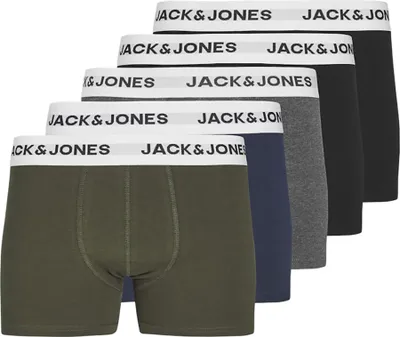 Obrázek produktu pro Jack & Jones 12222967_2161_989268_164, Spodní prádlo, Kufr, Dětský, Muži, Zelená, Černá, Bavlna, Elastan