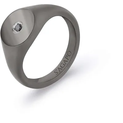 Produktbild von Fingerringen Siegelring Sagapò Schwarz 11 Kollektion - mann