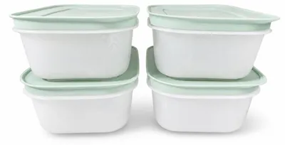 Produktbild von TUPPERWARE Gefrier-Behälter 450ml grün-weiß (4) Eis-Kristall