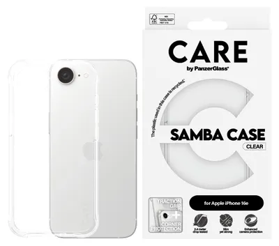 Productafbeelding van PanzerGlass CARE Samba hoesje voor iPhone 16, transparant