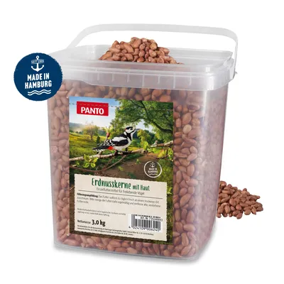 Produktbild von PANTO Erdnusskerne mit Haut - Wildvogelfutter 3 kg