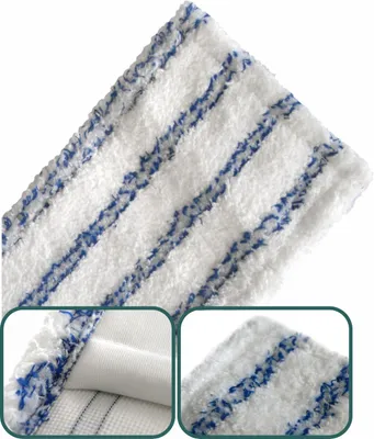 Produktbild von Arcora Excellent Soft Mopp Blau-Weiss | Karton (50 Stück)