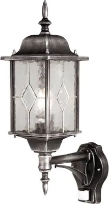 Produktbild von Elstead Außenwandleuchte Wexford Sensor Schwarz/Silber Außenwandlampe Lampe E188