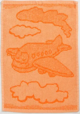 Produktbild von Kinderhandtuch BEBÉ Flugzeug Orange 30x50 cm